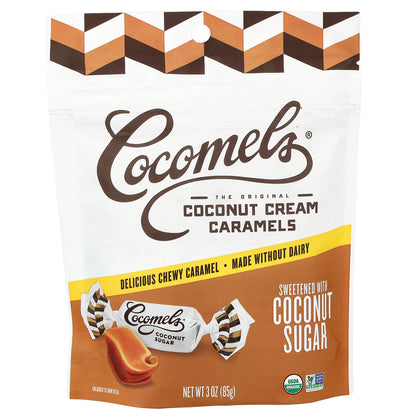 Cocomels, Coconut Cream Caramels, Coconut Sugar, 3 oz (85 g)