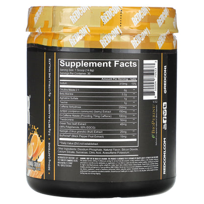 Redcon1, Total War, Pre-Workout, Orange Crush, 15.66 oz (444 g)