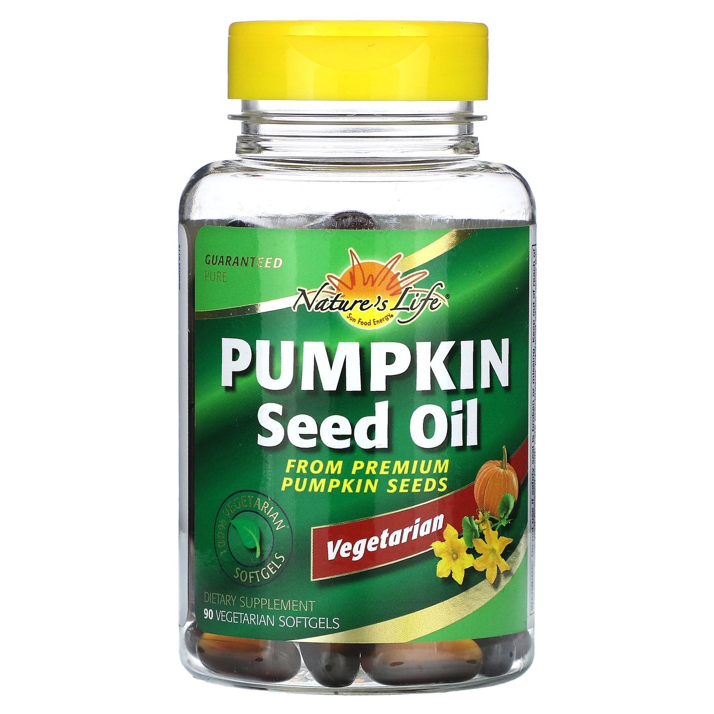 Nature's Life, Pumpkin Seed Oil, 90 Vegetarian Softgels (1,000 mg per Softgel)