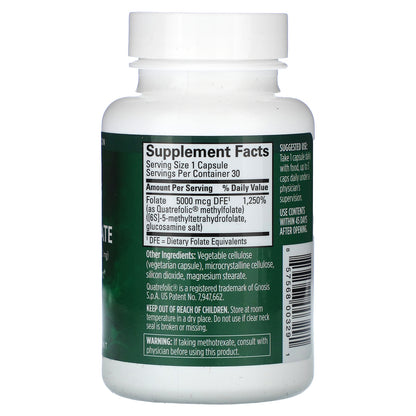 BrainMD, Methylfolate, 5,000 mcg , 30 Capsules