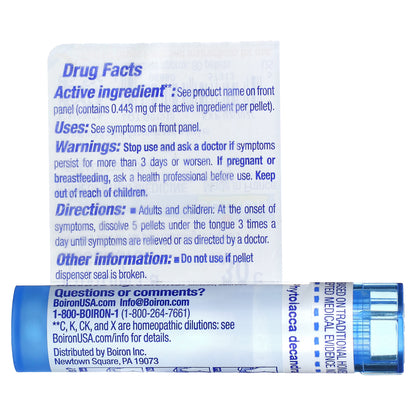 Boiron, Phytolacca Decandra, 30C, Sore Throat Relief, Approx 80 Pellets