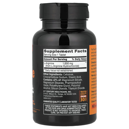 21st Century, Full Fuel 365™, L-Arginine, 1,000 mg, 90 Tablets