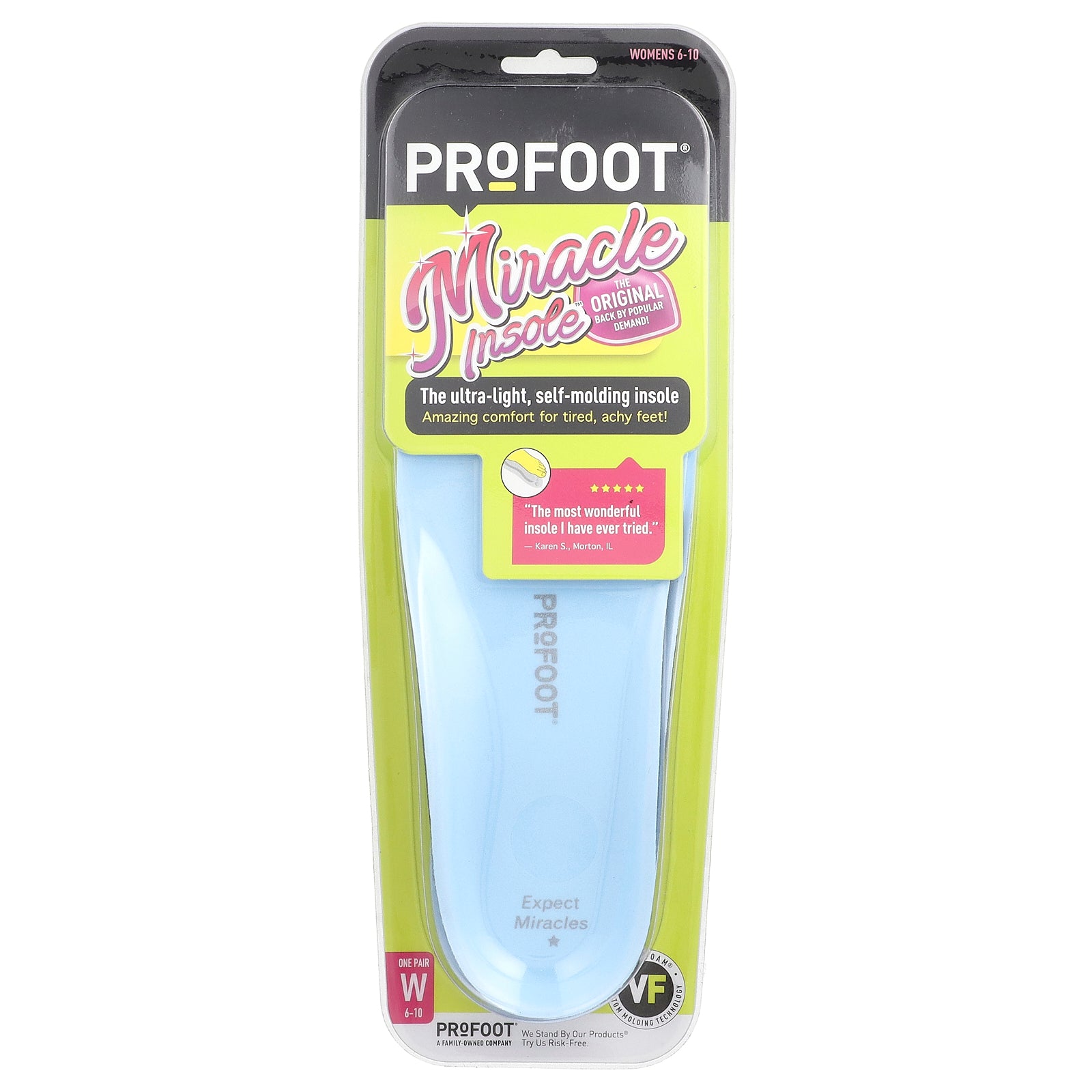 Profoot, Miracle Insole™, Womens 6-10, 1 Pair