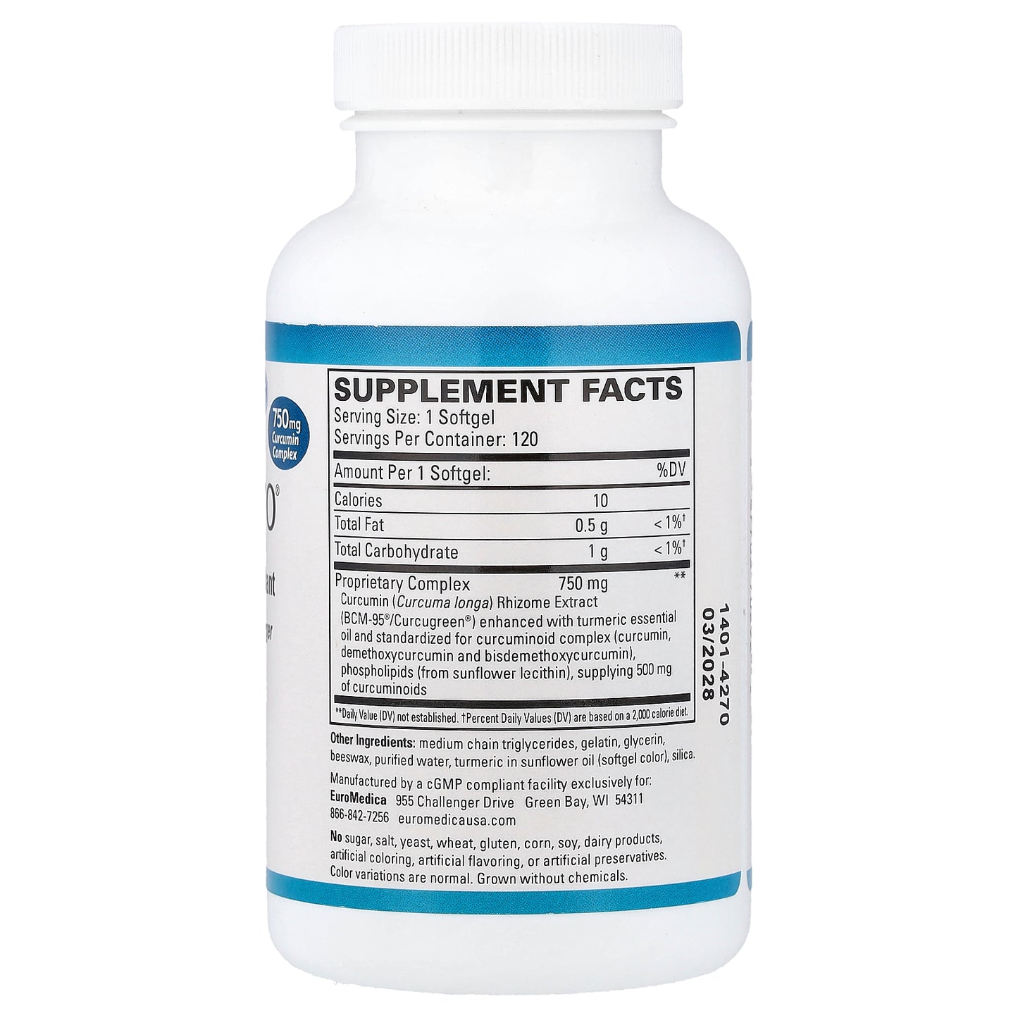 EuroMedica, CuraPro®, 120 Softgels