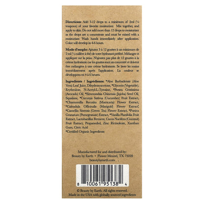 Beauty By Earth, Self Tanner Tanning Drops, Medium , 1 fl oz (30 ml)