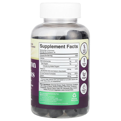 Nature's Craft, Super Iron Gummies, Grape , 90 Gummies