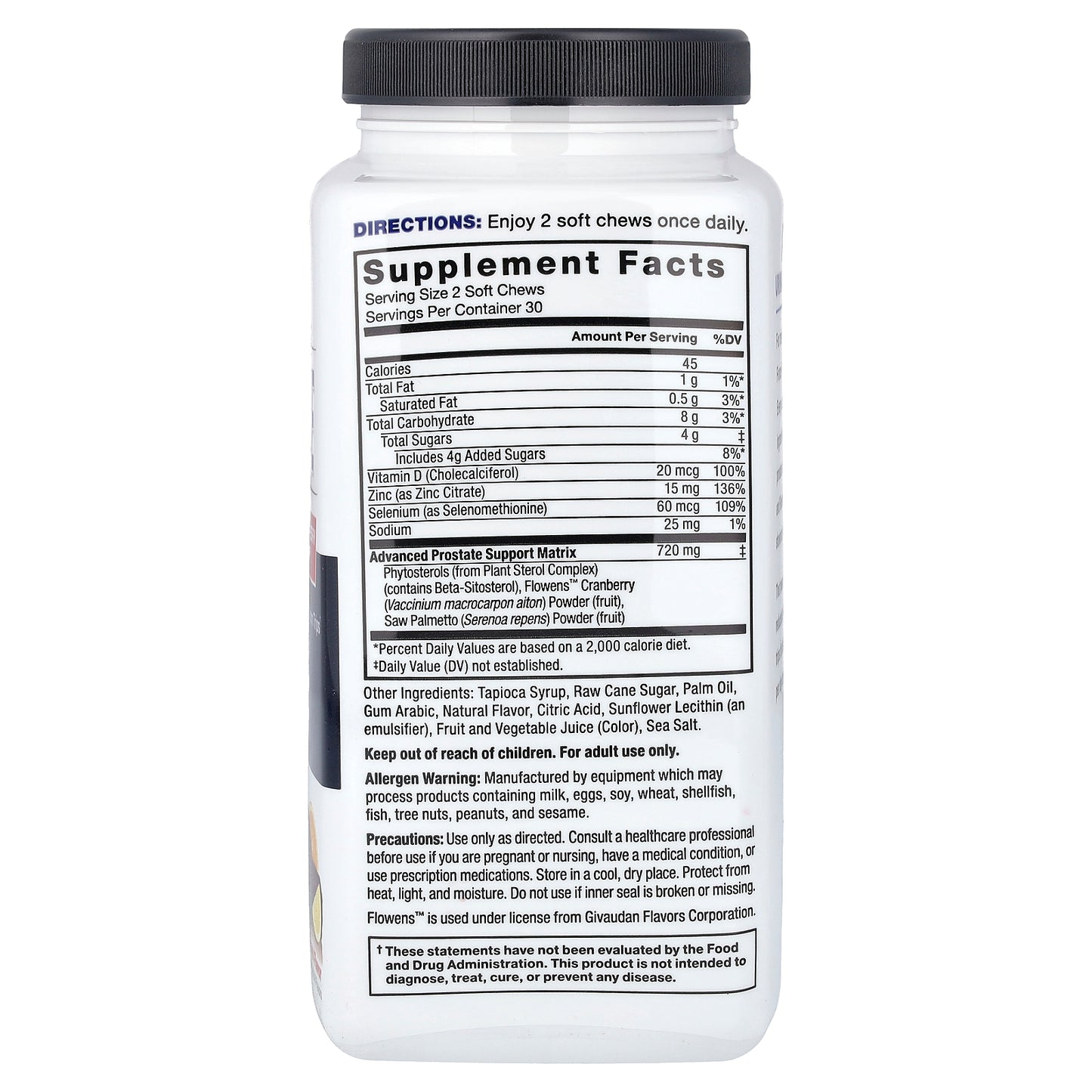 Force Factor, Prostate, Fruit Punch, 60 Soft Chews