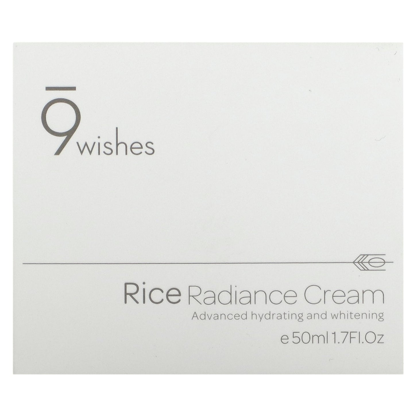 9Wishes, Rice Radiance Cream, 1.7 fl oz (50 ml)