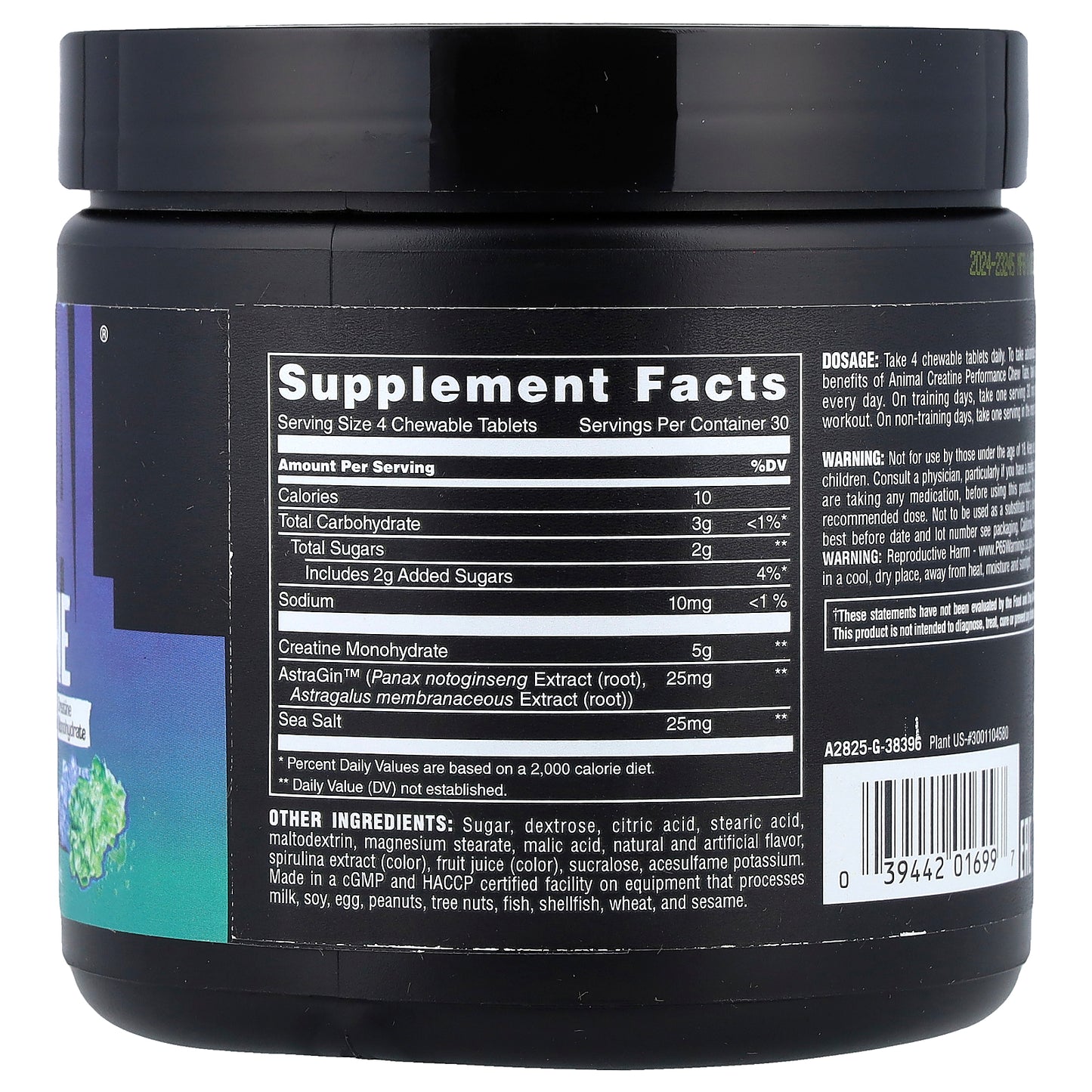 Animal, Creatine Chews, Candy Crush'd, 120 Chewable Tablets