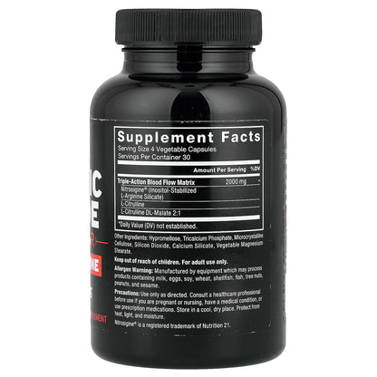 Force Factor, Nitric Oxide Booster + L-Arginine, 120 Capsules