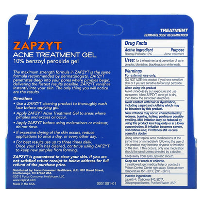 Zapzyt, Acne Treatment Gel, 1 oz (28.35 g)