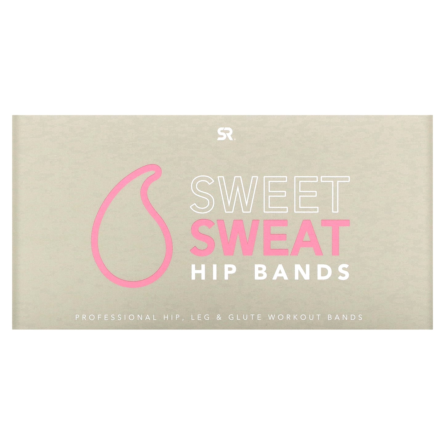 Sports Research, Sweet Sweat®, Hip Bands, Pink, 3 Bands