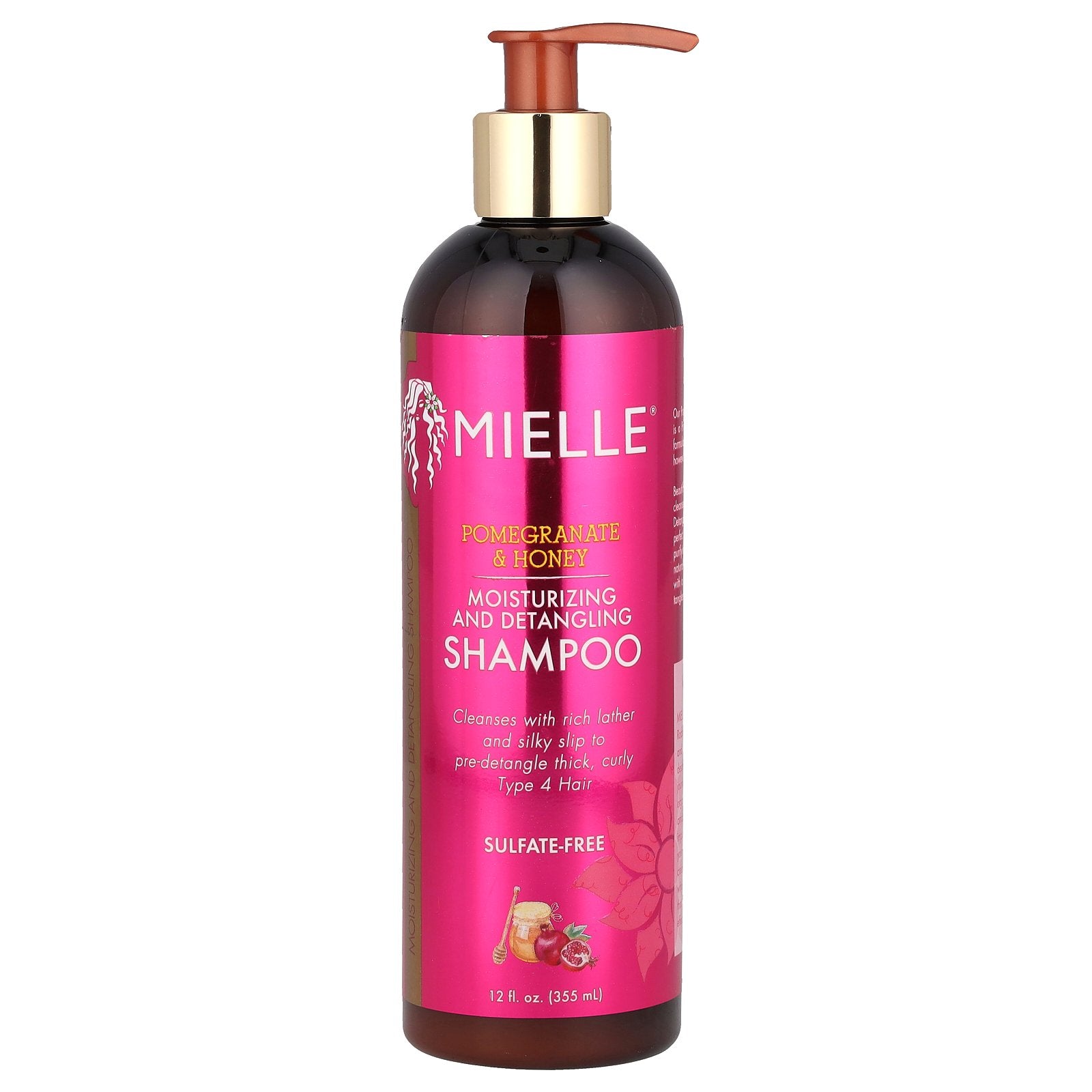 Mielle, Moisturizing and Detangling Shampoo, Pomegranate & Honey, 12 fl oz (355 ml)