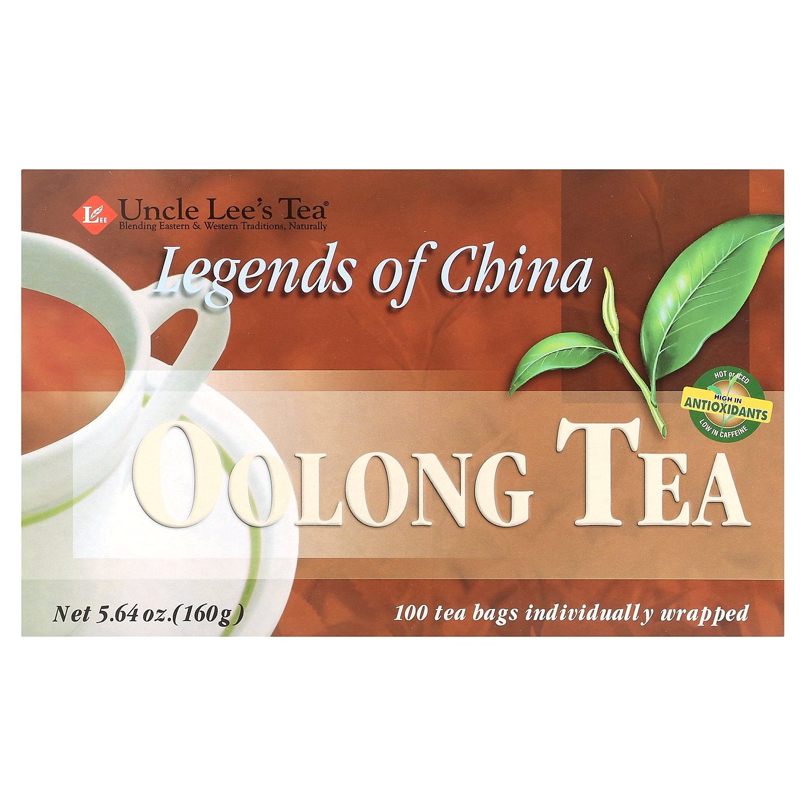 Uncle Lee's Tea, Legends of China, Oolong Tea, 100 Tea Bags, 5.64 oz (160 g)