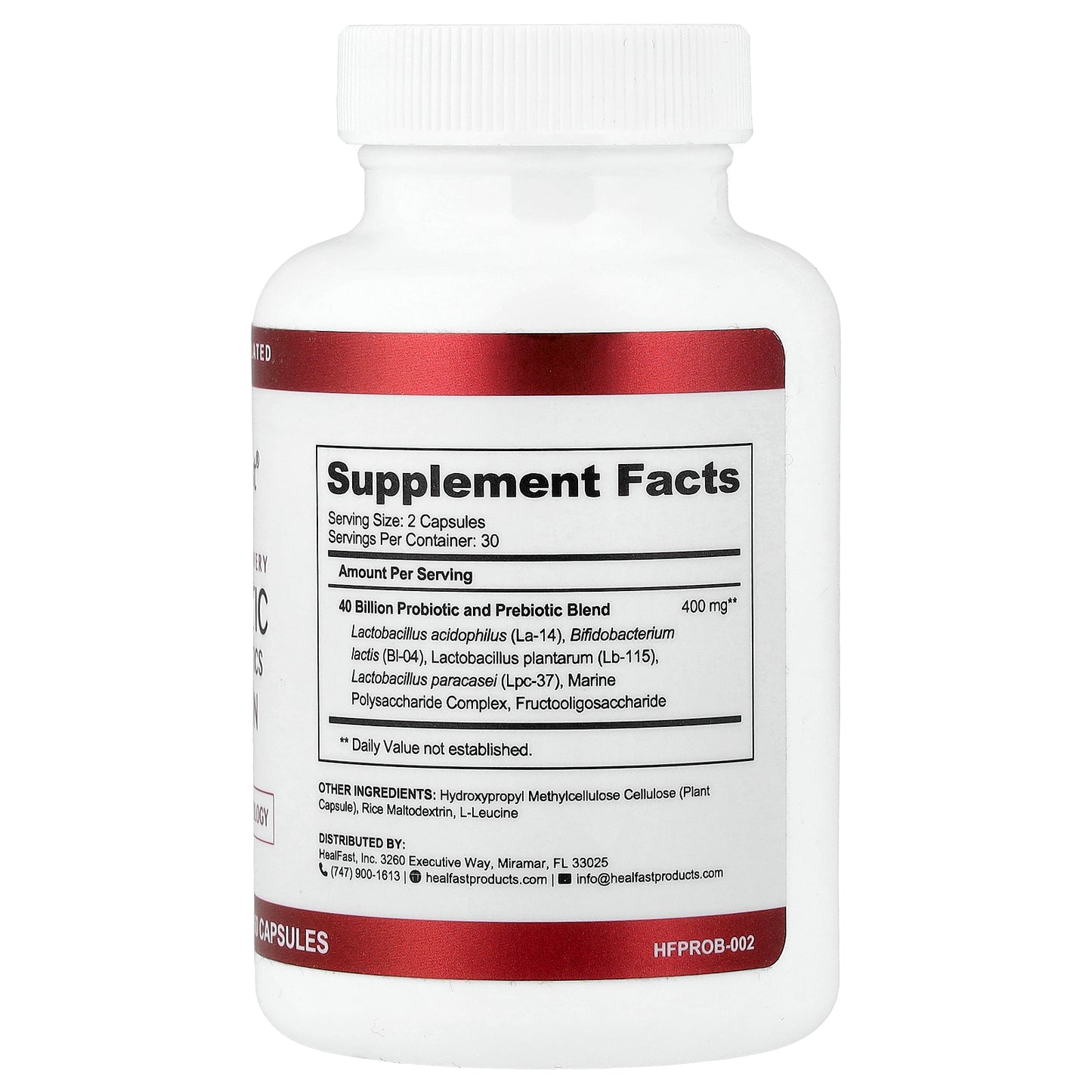 HealFast, Probiotic With Prebiotics, 60 Capsules