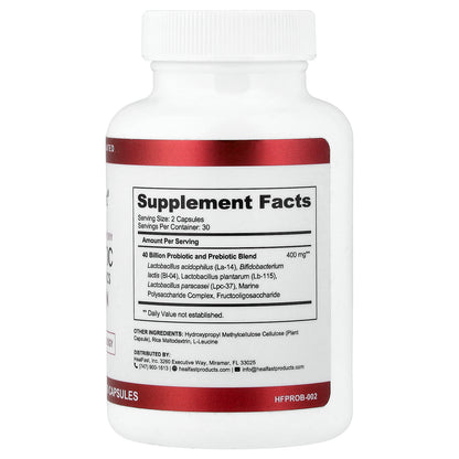 HealFast, Probiotic With Prebiotics, 60 Capsules
