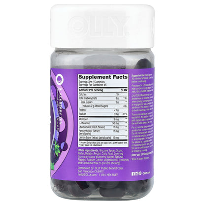 OLLY, Sleep Gummies, Blackberry Zen, 90 Gummies