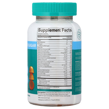 SmartyPants, Prenatal Zero Sugar, Multi & Omegas Gummies, Lemon, 90 Gummies