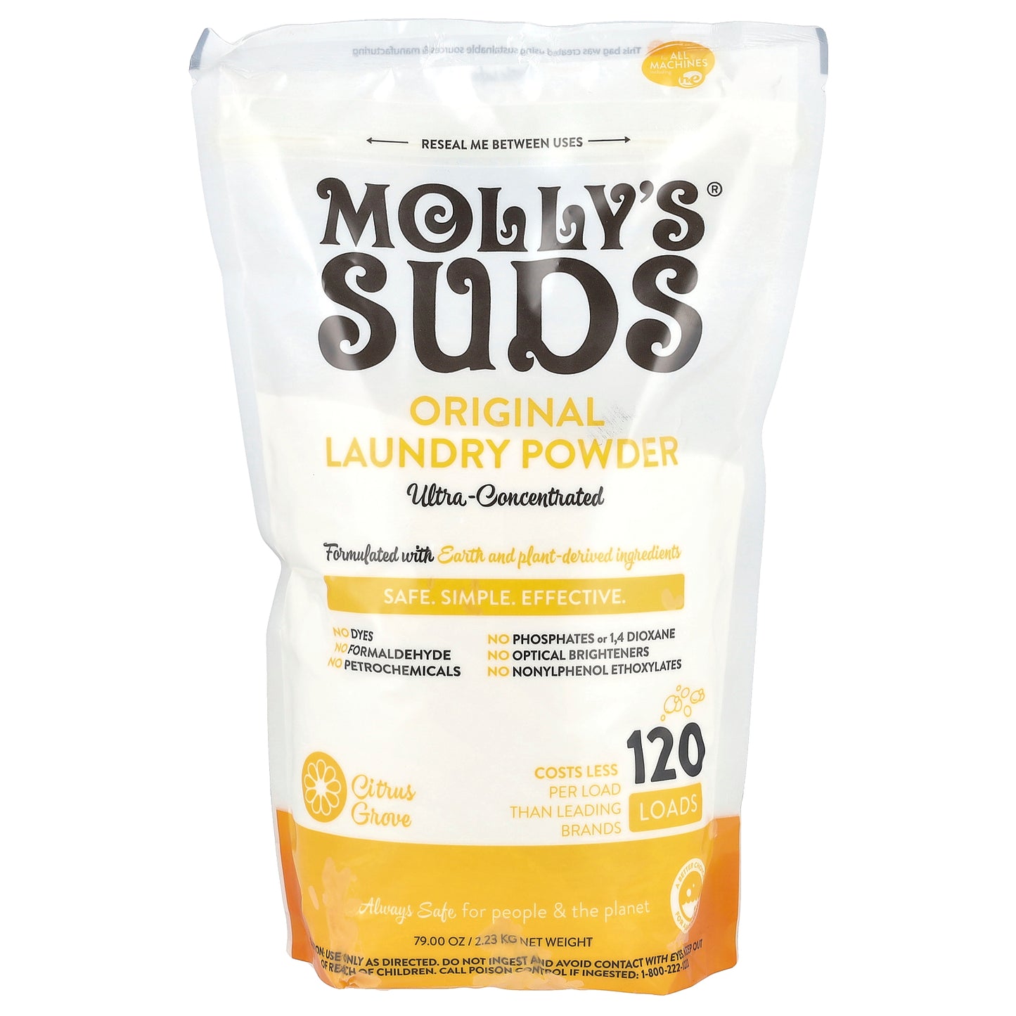 Molly's Suds, Original Laundry Powder, Citrus Grove, 79 oz (2.23 kg)