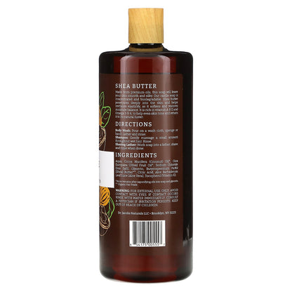 Dr. Jacobs Naturals, Plant-Based Rich Castile Body Wash, Organic Shea Butter, 32 oz (946 ml)