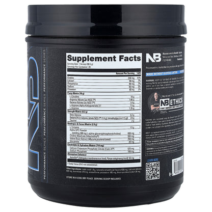 NutraBio, PRE-Workout, Stim Free, Blue Razz, 1.34 lb (609 g)