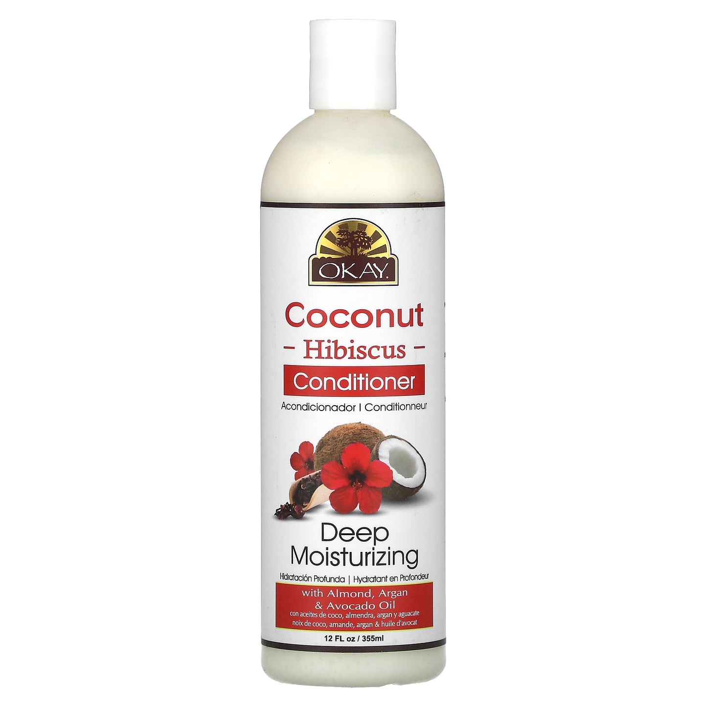 Okay Pure Naturals, Conditioner, Coconut Hibiscus, 12 fl oz (355 ml)