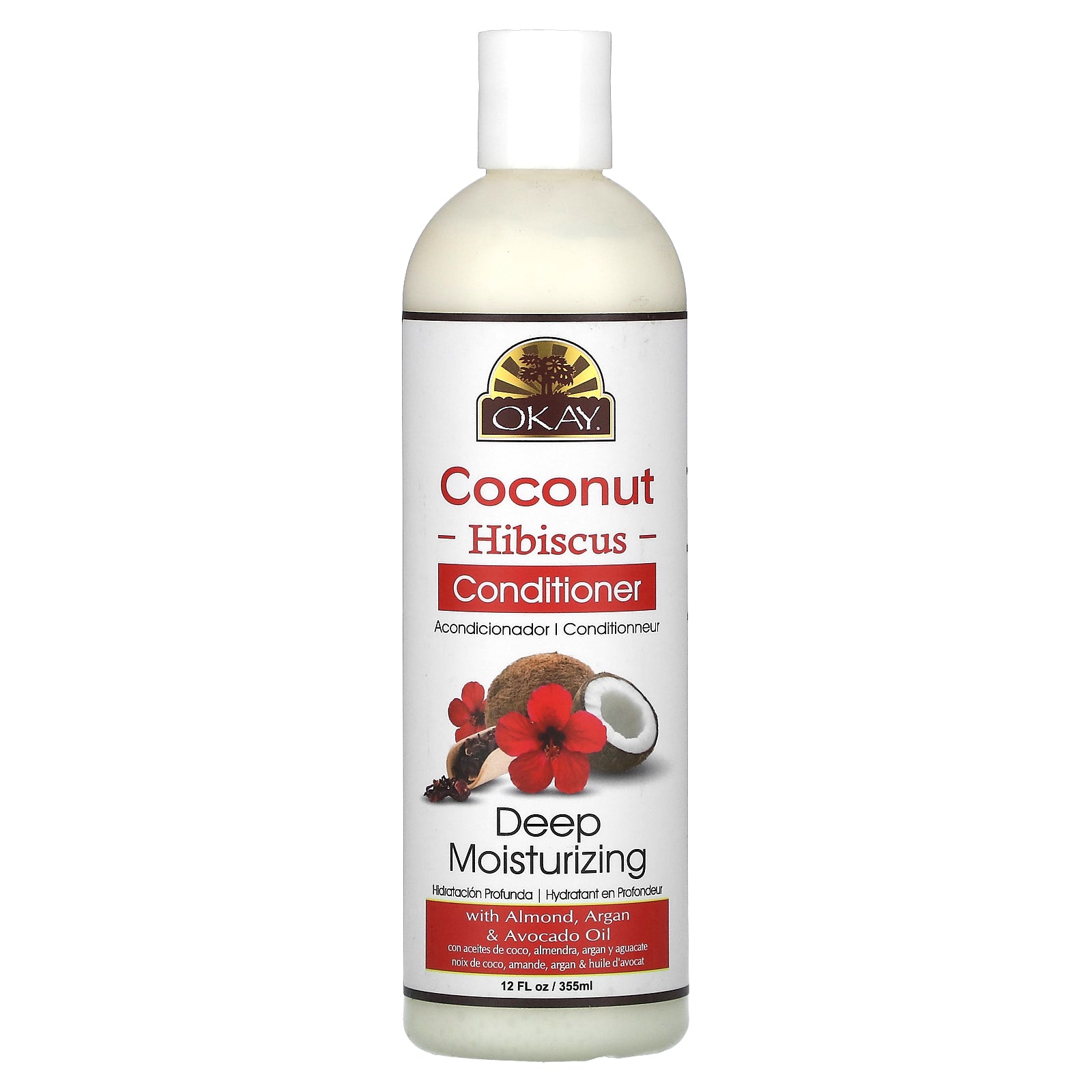 Okay Pure Naturals, Conditioner, Coconut Hibiscus, 12 fl oz (355 ml)