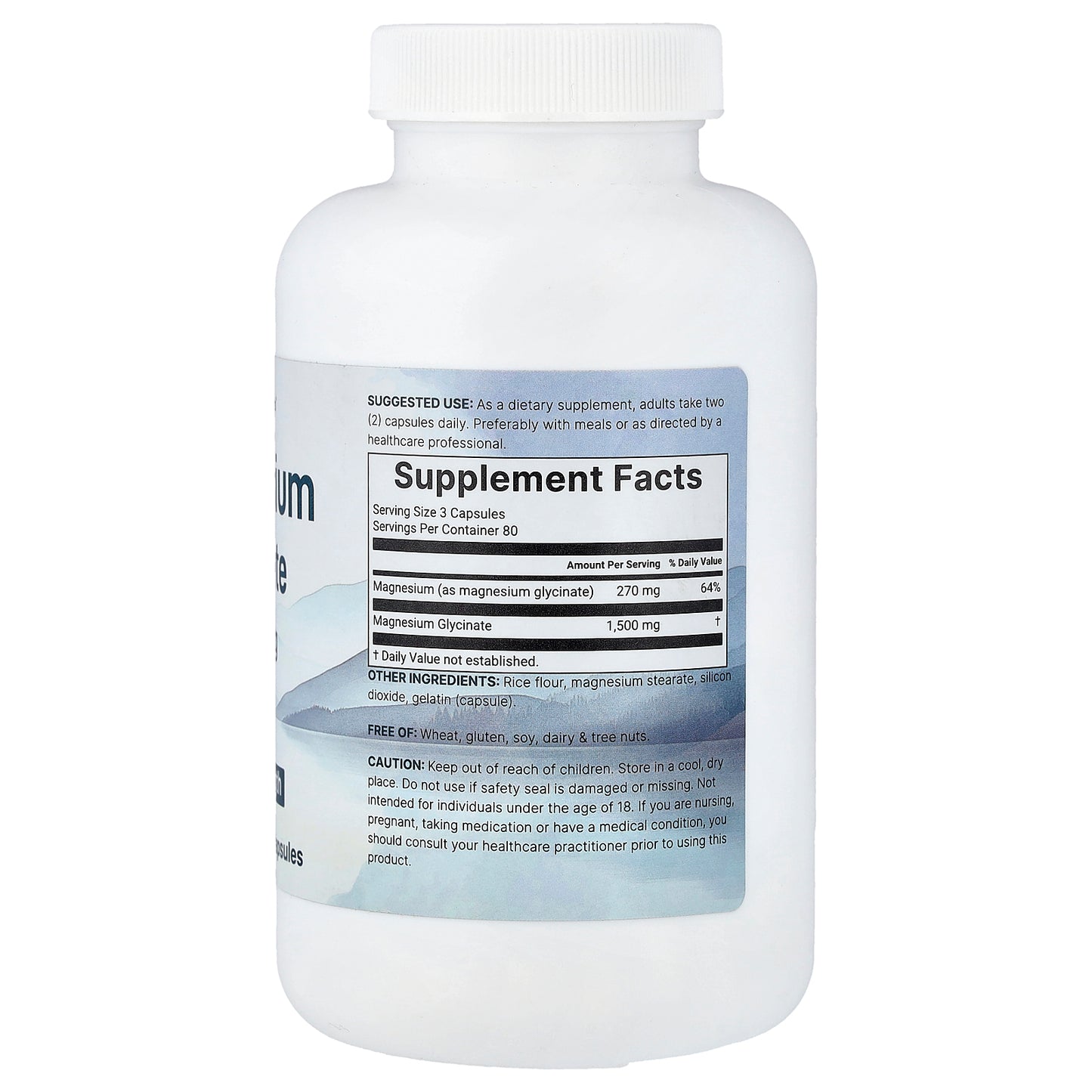 Micro Ingredients, Magnesium Glycinate, 240 Capsules