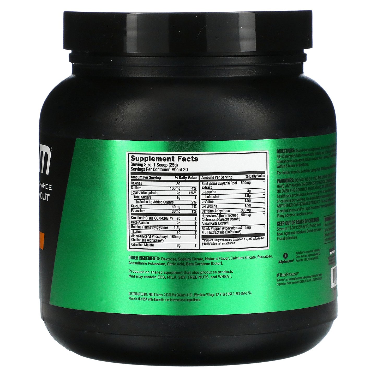 JYM Supplement Science, Pre JYM, High Performance Pre-Workout, Tangerine, 1.1 lbs (500 g)