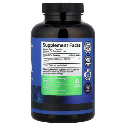 Nature's Craft, DHEA, 100 mg, 180 Capsules