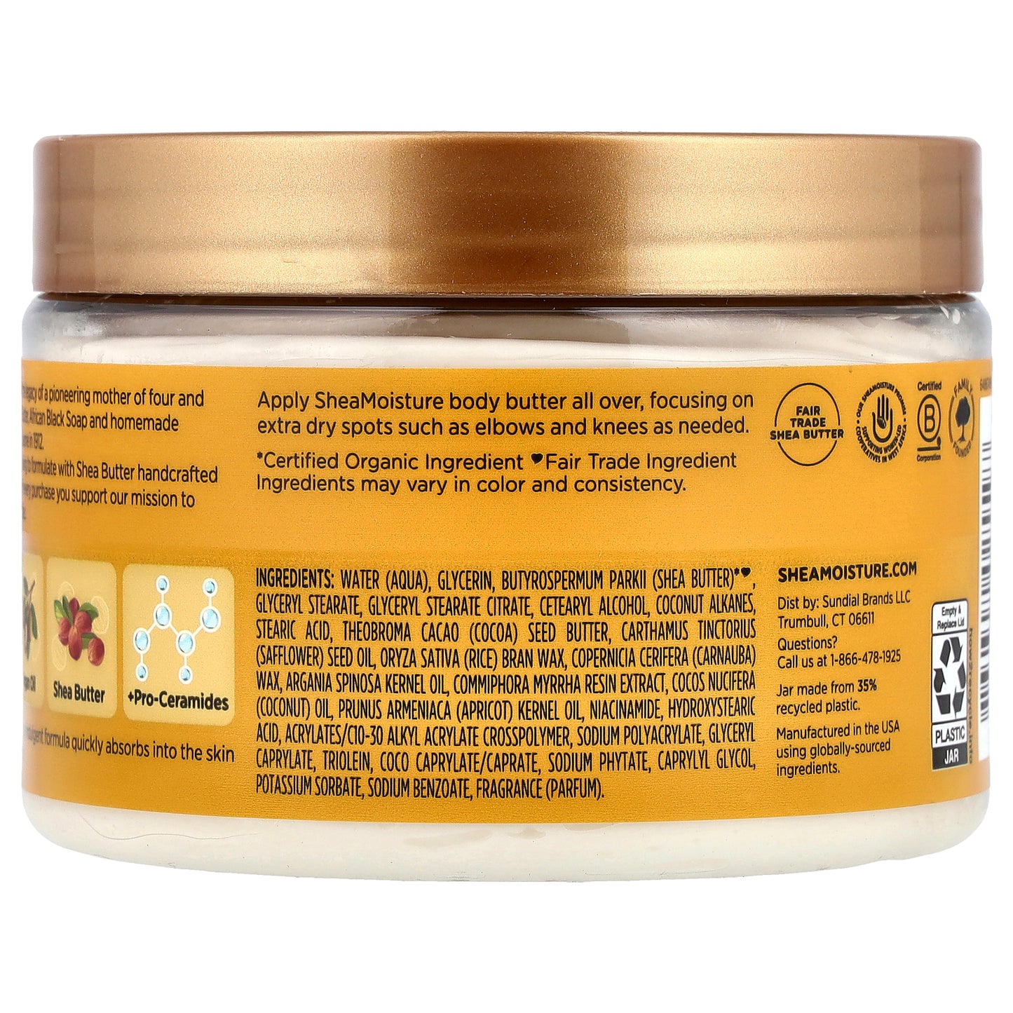 SheaMoisture, Deeply Moisturizing Body Butter, Raw Shea Butter, 11.5 oz (326 g)