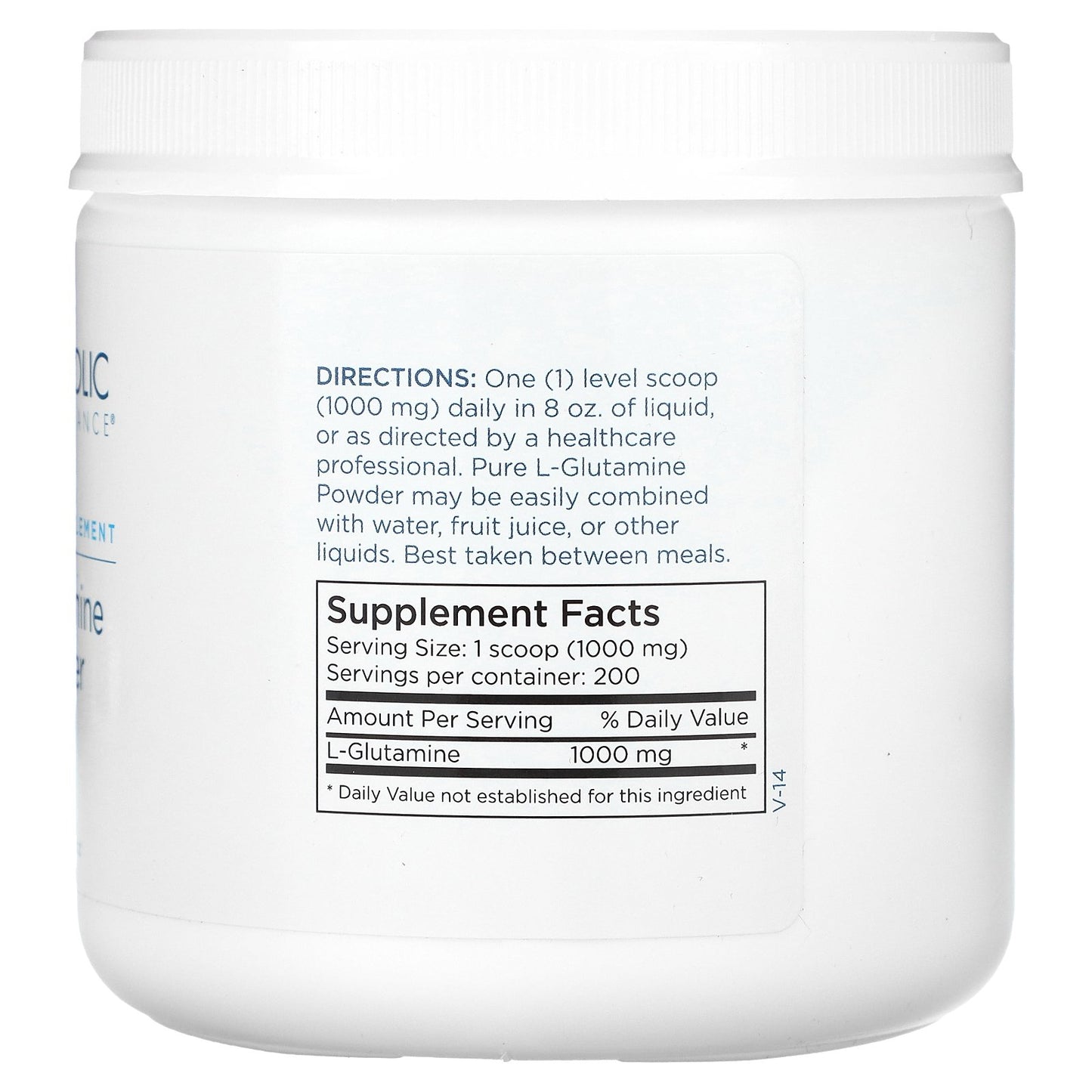 Metabolic Maintenance, L-Glutamine Powder, 7 oz (200 g)