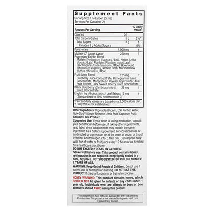 Nature's Answer, Natural Mullein-X Cough Syrup, Kids, 4 fl oz (120 ml)