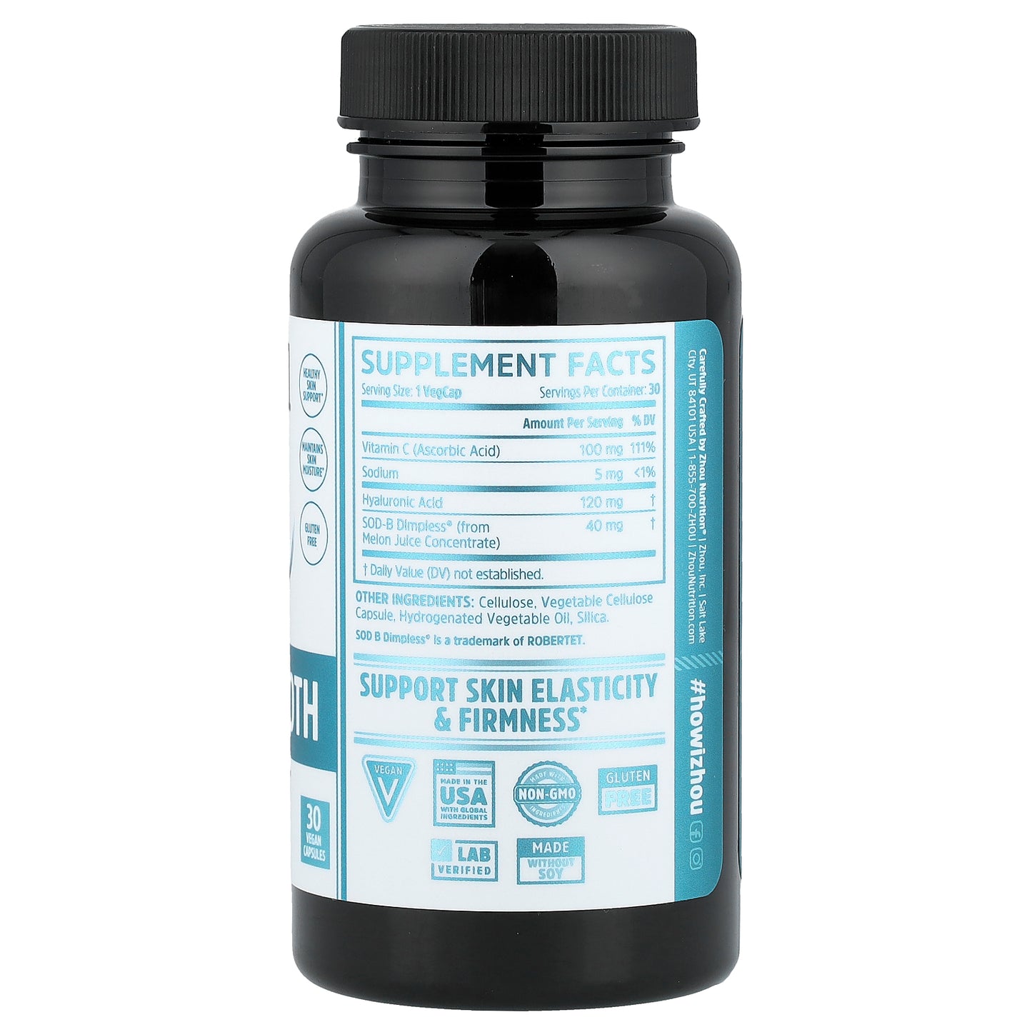 Zhou Nutrition, Body Smooth, 30 Vegan Capsules