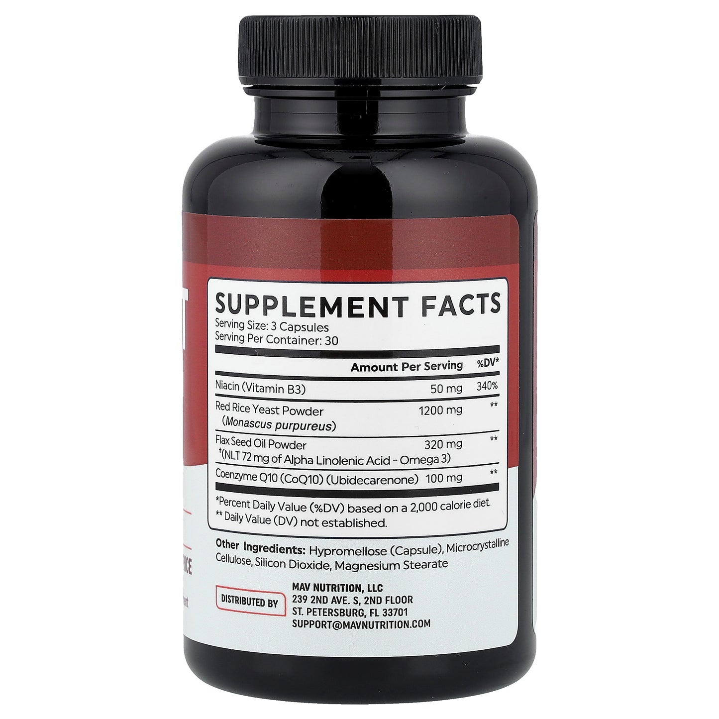 MAV Nutrition, Heart Health Support, 90 Capsules