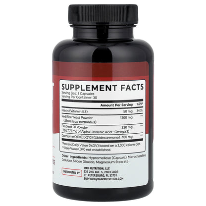 MAV Nutrition, Heart Health Support, 90 Capsules