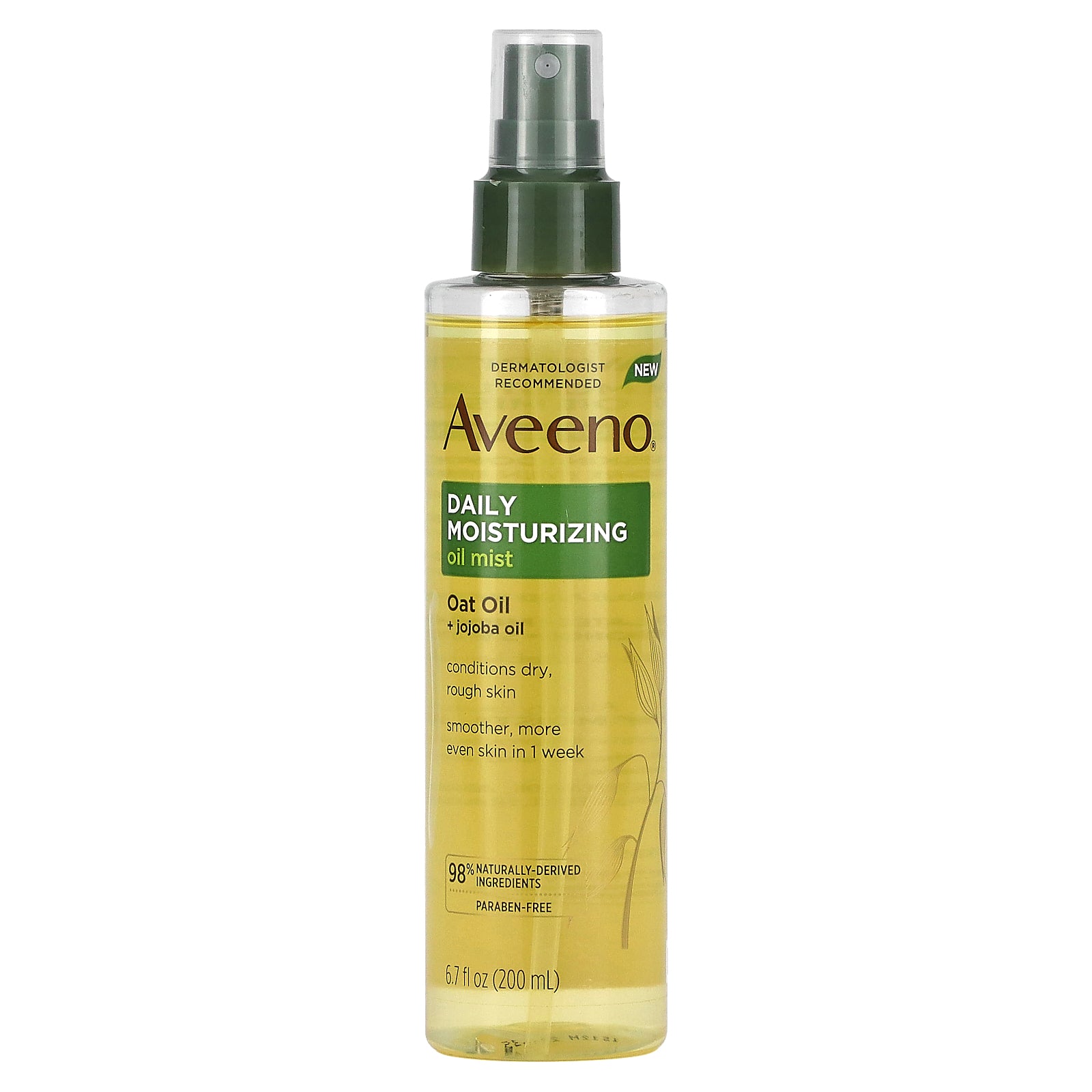 Aveeno, Daily Moisturizing Body Oil Mist, Oat Oil + Jojoba Oil, 6.7 fl oz (200 ml)