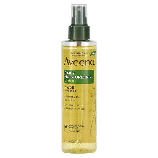 Aveeno, Daily Moisturizing Body Oil Mist, Oat Oil + Jojoba Oil, 6.7 fl oz (200 ml)
