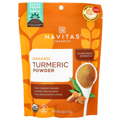 Navitas Organics, Organic Turmeric Powder, 8 oz (227 g)