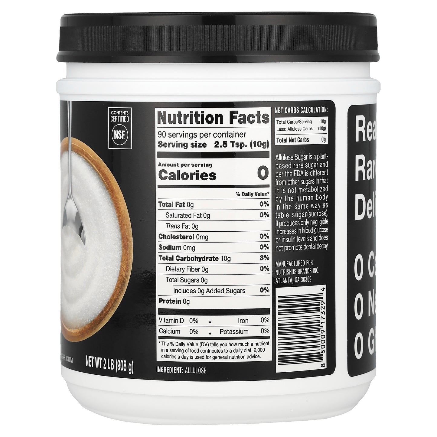 RxSugar, Allulose Sugar, 2 lb (908 g)