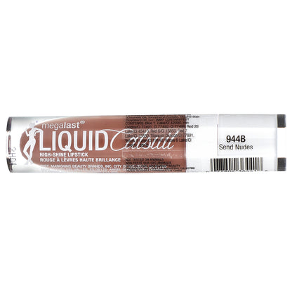 wet n wild, MegaLast, Liquid Catsuit, High-Shine Lipstick, 944B Send Nudes, 0.2 oz (5.7 g)