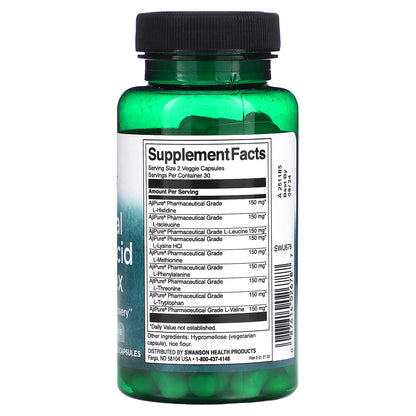 Swanson, Essential Amino Acid Complex, 60 Veggie Capsules