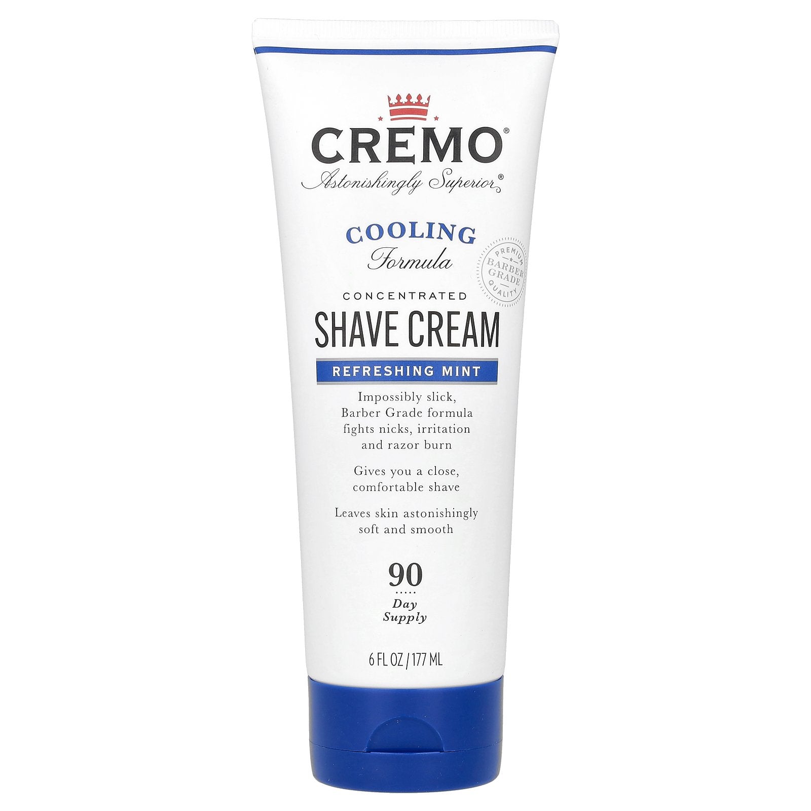 Cremo, Shave Cream, Refreshing Mint, 6 fl oz (177 ml)