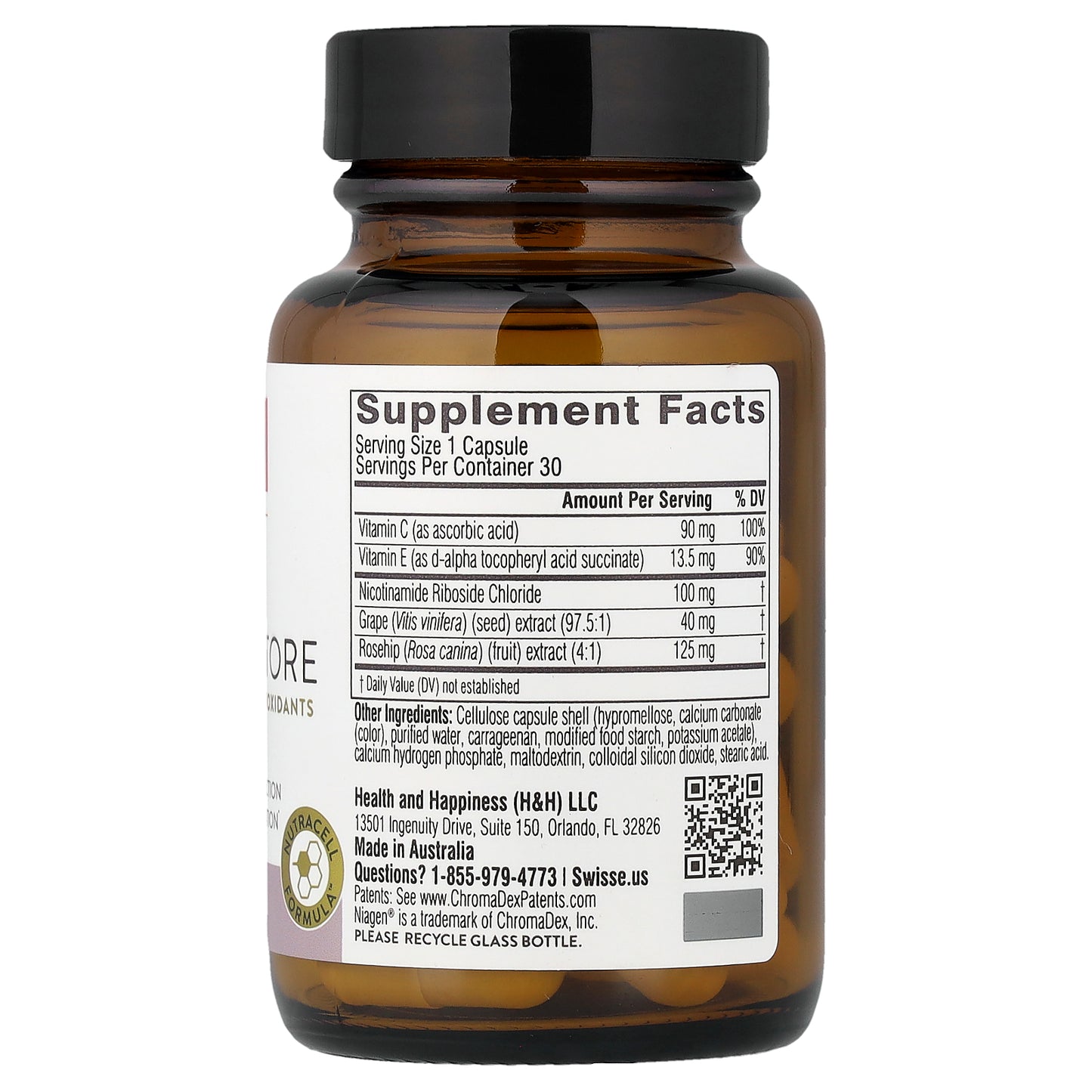 Swisse, NAD + Beauty Restore, 30 Capsules