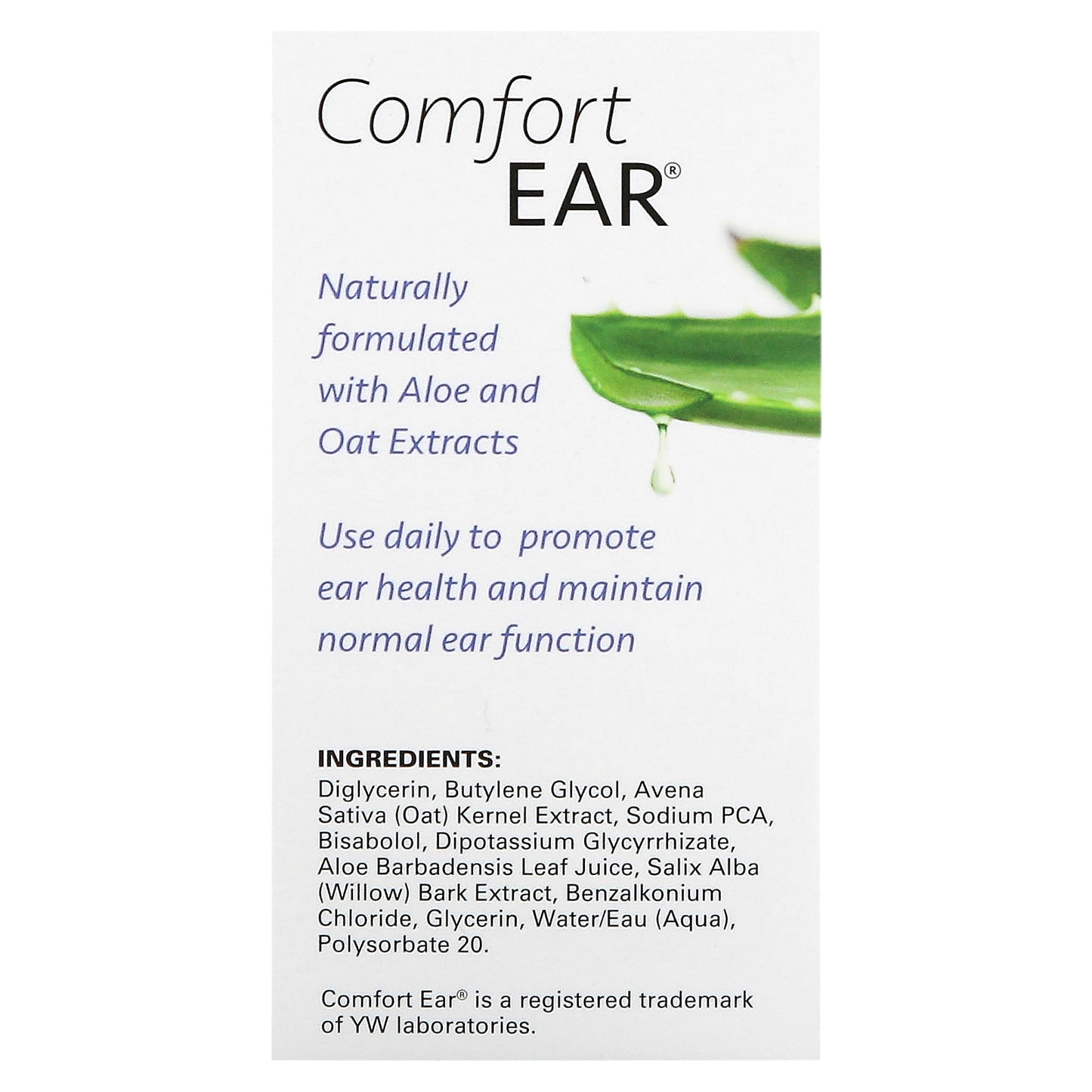 Ezy Dose, Comfort Ear, Natural Moisturizing Drops, 0.5 fl oz (14 ml)