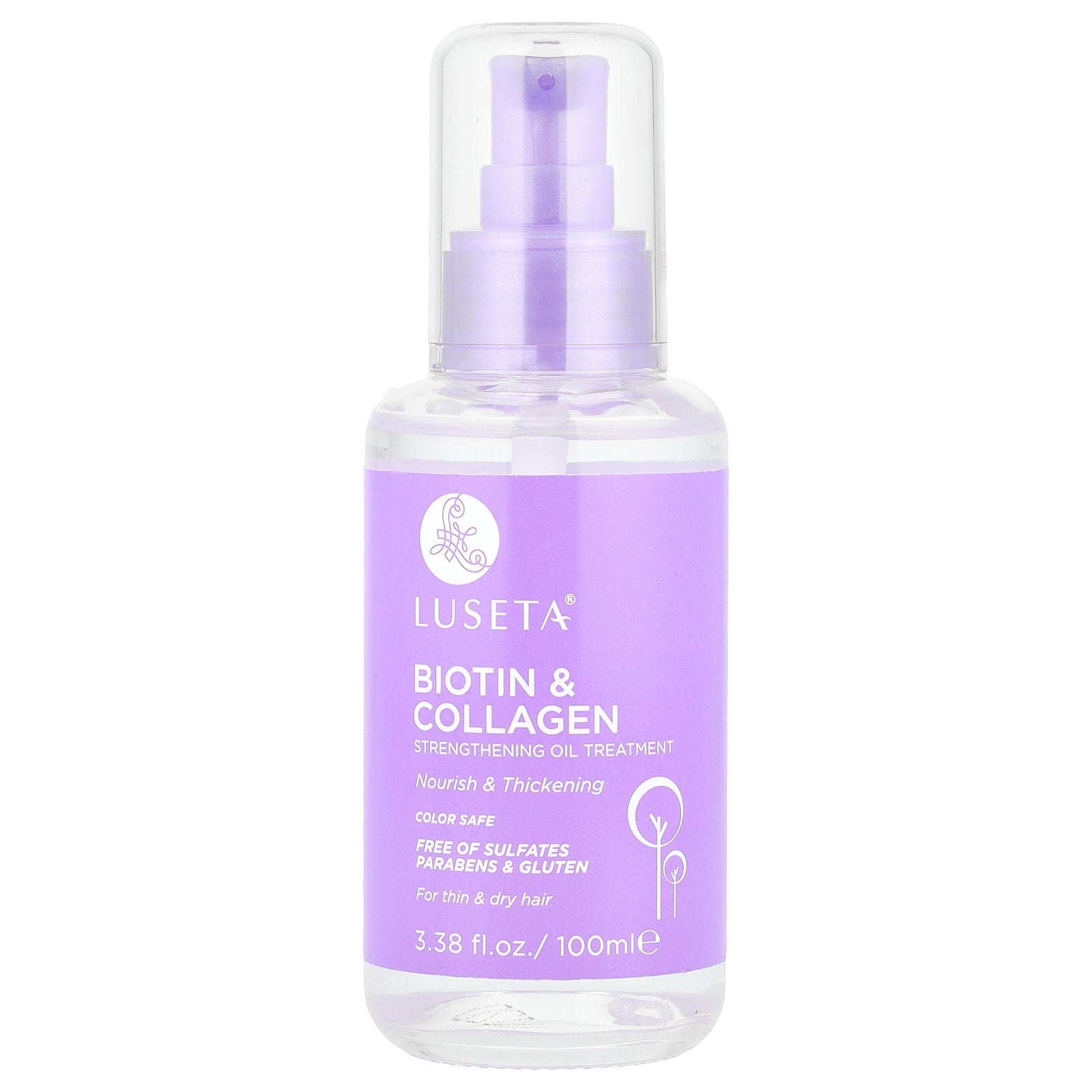 Luseta Beauty, Biotin & Collagen, Strengthening Oil Treatment, For Thin & Dry Hair, 3.38 fl oz (100 ml)