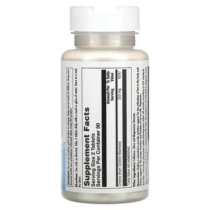 KAL, Choline, 100 Tablets (125 mg per Tablet)