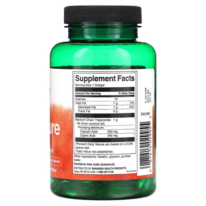 Swanson, MCT Pure, 1,000 mg , 90 Softgels