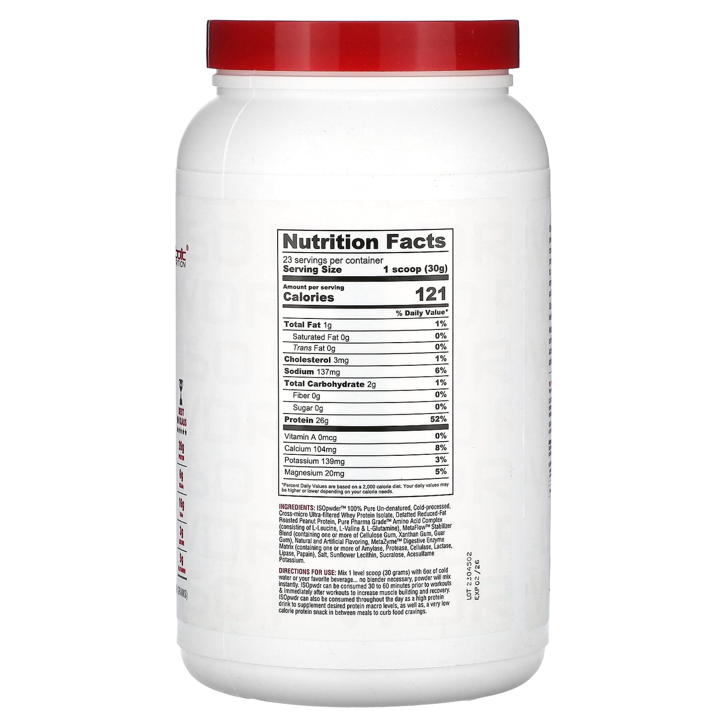 Metabolic Nutrition, ISOpwdr, Whey Protein Isolate, Butter Pecan Cookie, 1.52 lbs (690 g)