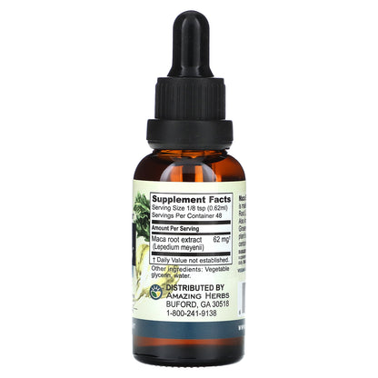 Amazing Herbs, Maca Express Liquid Extract, 100 mg , 1 fl oz (30 ml)